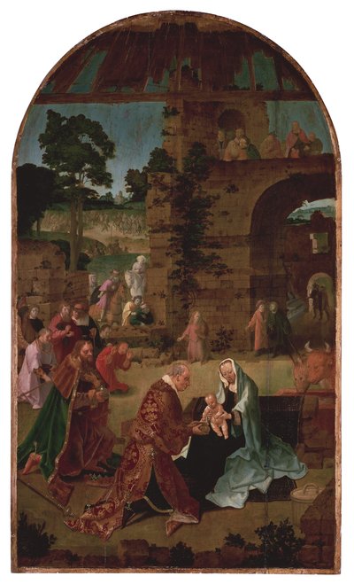 The Adoration of the Magi Triptych (central panel) by Lucas van Leyden